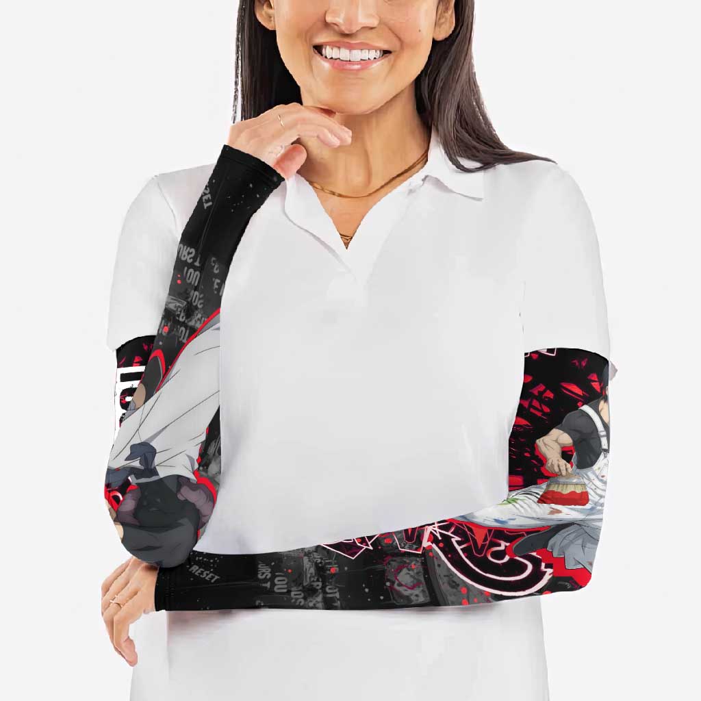 Toji Fushiguro Arm Sleeves Urban Graffiti Anime Style