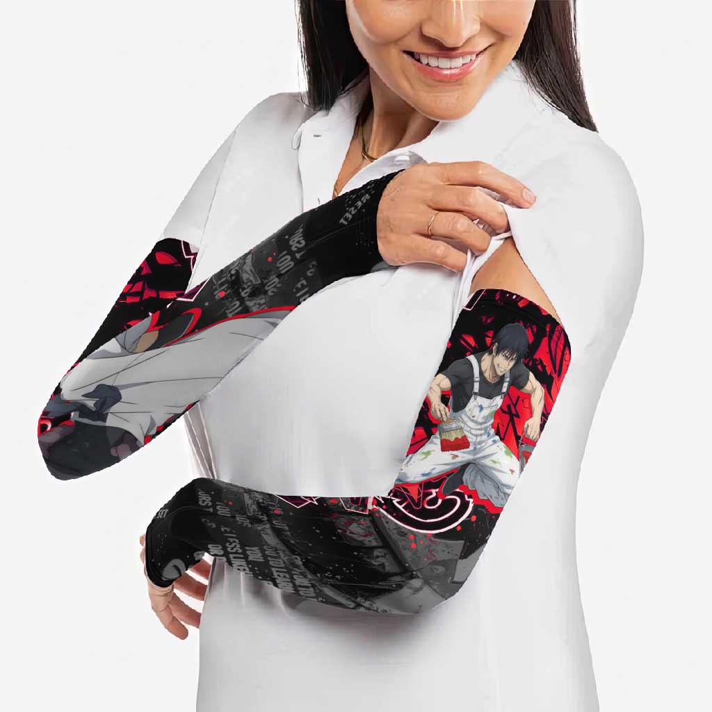 Toji Fushiguro Arm Sleeves Urban Graffiti Anime Style