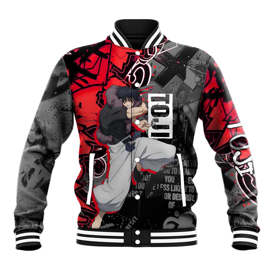 Toji Fushiguro Baseball Jacket Urban Graffiti Anime Style