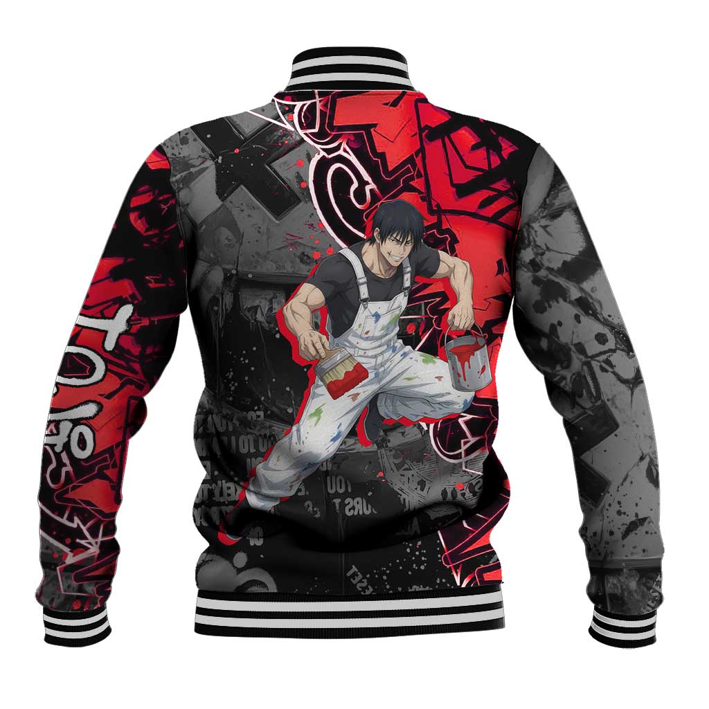 Toji Fushiguro Baseball Jacket Urban Graffiti Anime Style
