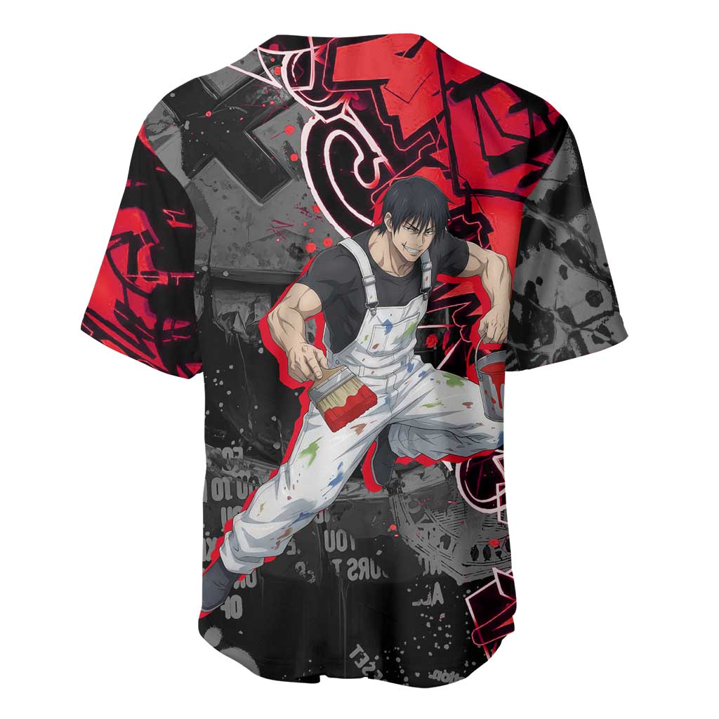 Toji Fushiguro Baseball Jersey Urban Graffiti Anime Style