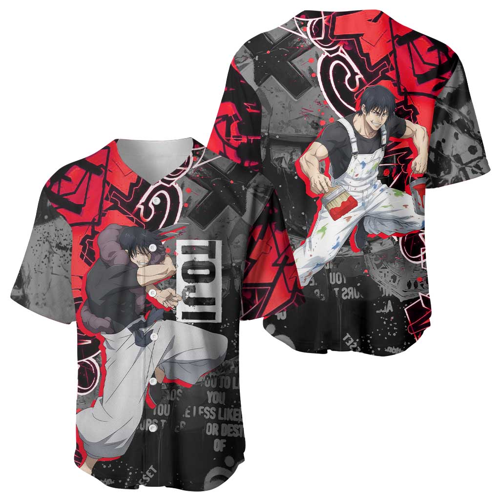 Toji Fushiguro Baseball Jersey Urban Graffiti Anime Style