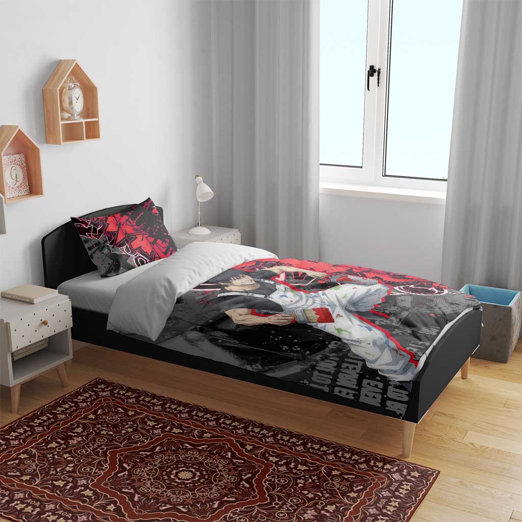 Toji Fushiguro Bedding Set Urban Graffiti Anime Style