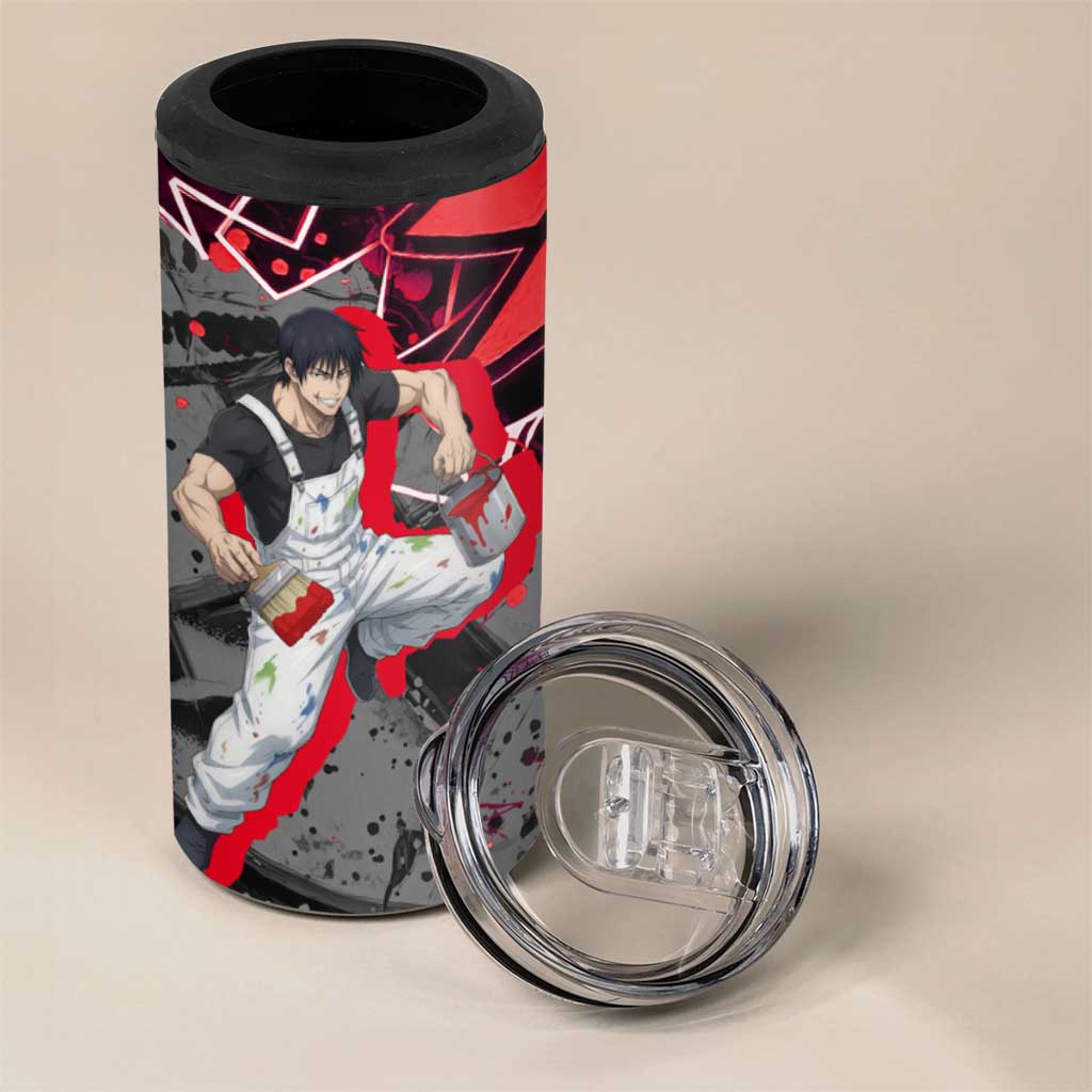 Toji Fushiguro 4 in 1 Can Cooler Tumbler Urban Graffiti Anime Style