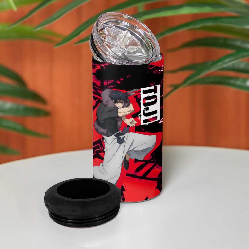 Toji Fushiguro 4 in 1 Can Cooler Tumbler Urban Graffiti Anime Style
