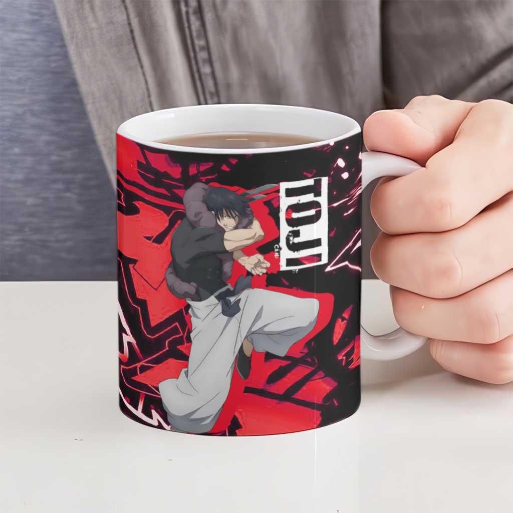 Toji Fushiguro Ceramic Mug Urban Graffiti Anime Style