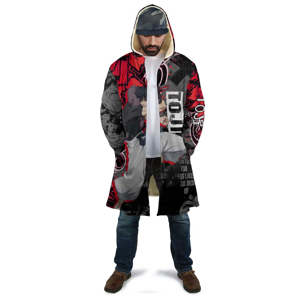 Toji Fushiguro Cloak Urban Graffiti Anime Style