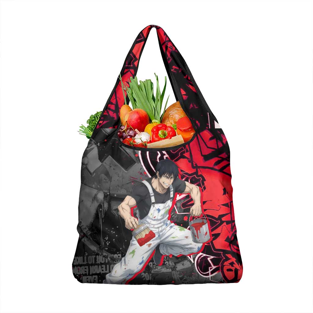 Toji Fushiguro Grocery Bag Urban Graffiti Anime Style