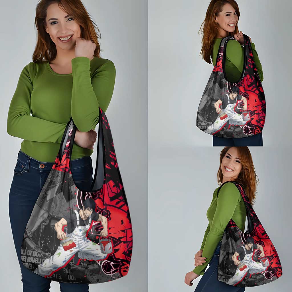 Toji Fushiguro Grocery Bag Urban Graffiti Anime Style