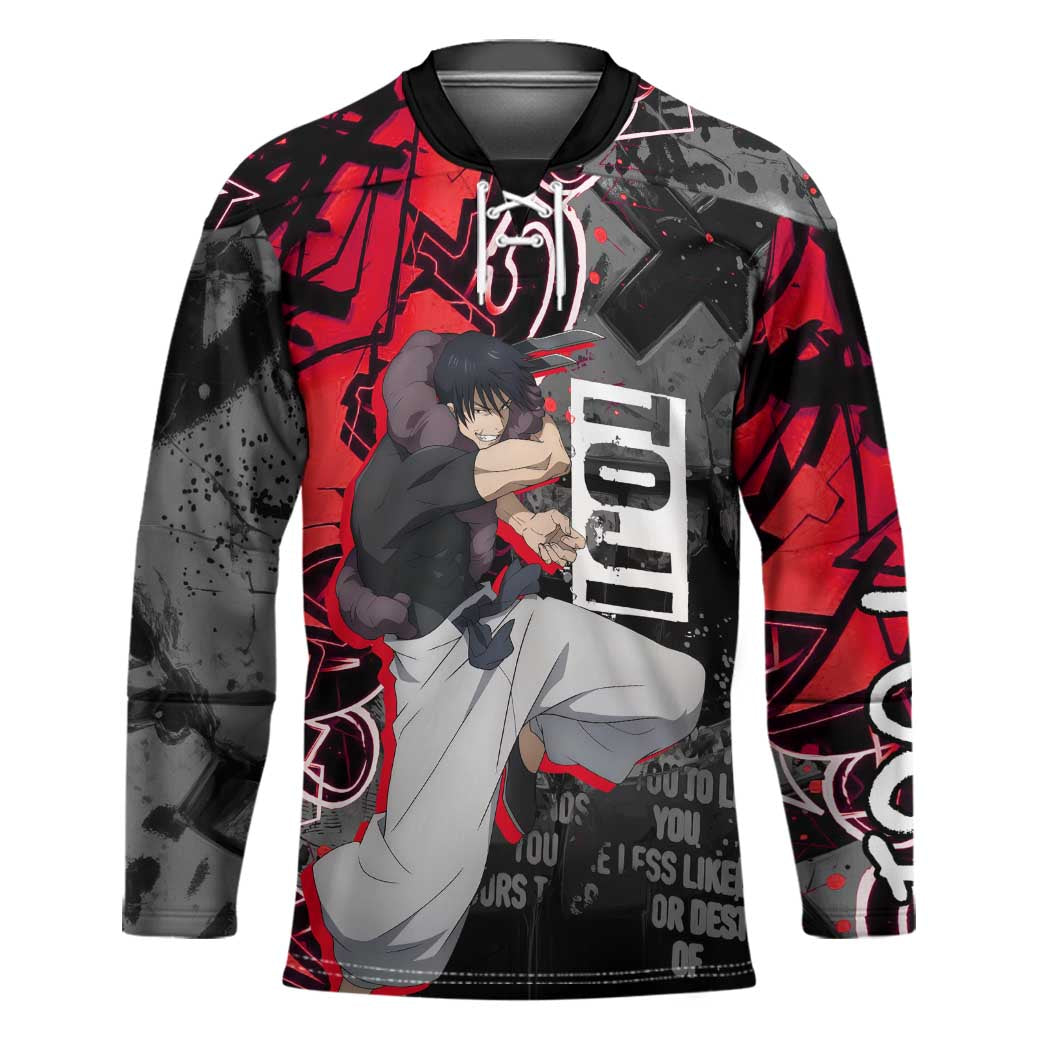 Toji Fushiguro Hockey Jersey Urban Graffiti Anime Style