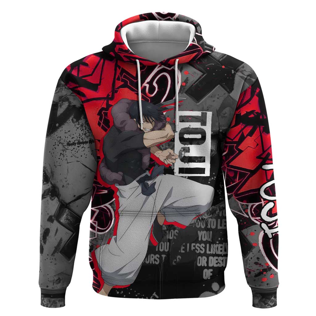Toji Fushiguro Hoodie Urban Graffiti Anime Style