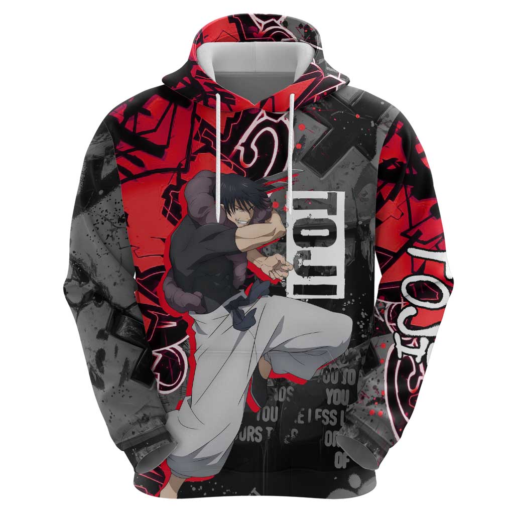 Toji Fushiguro Hoodie Urban Graffiti Anime Style