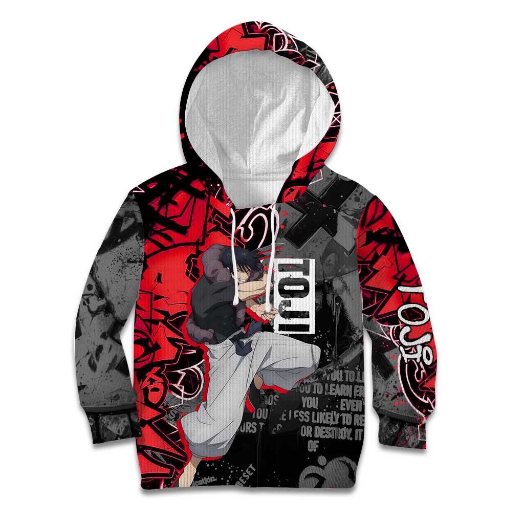 Toji Fushiguro Kid Hoodie Urban Graffiti Anime Style