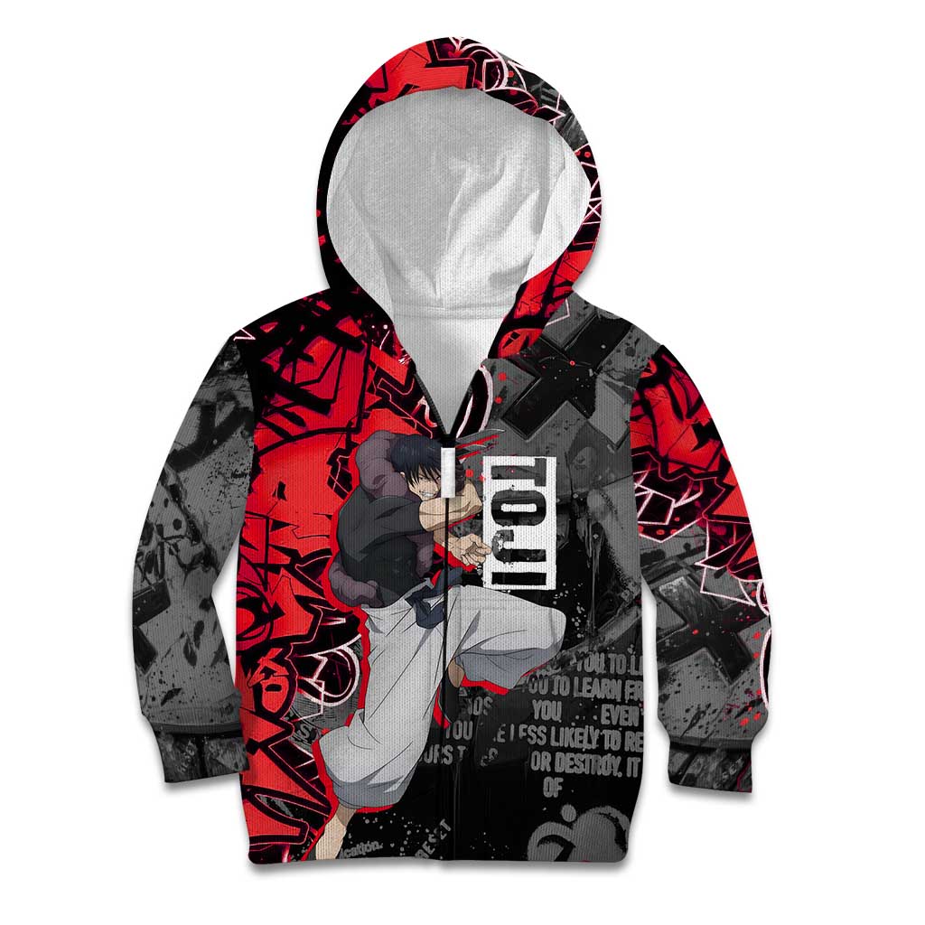 Toji Fushiguro Kid Hoodie Urban Graffiti Anime Style
