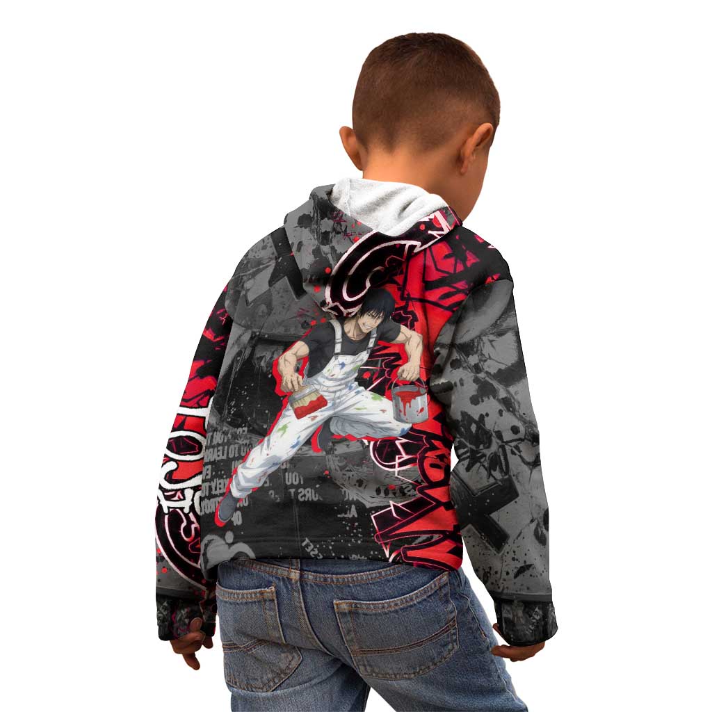 Toji Fushiguro Kid Hoodie Urban Graffiti Anime Style