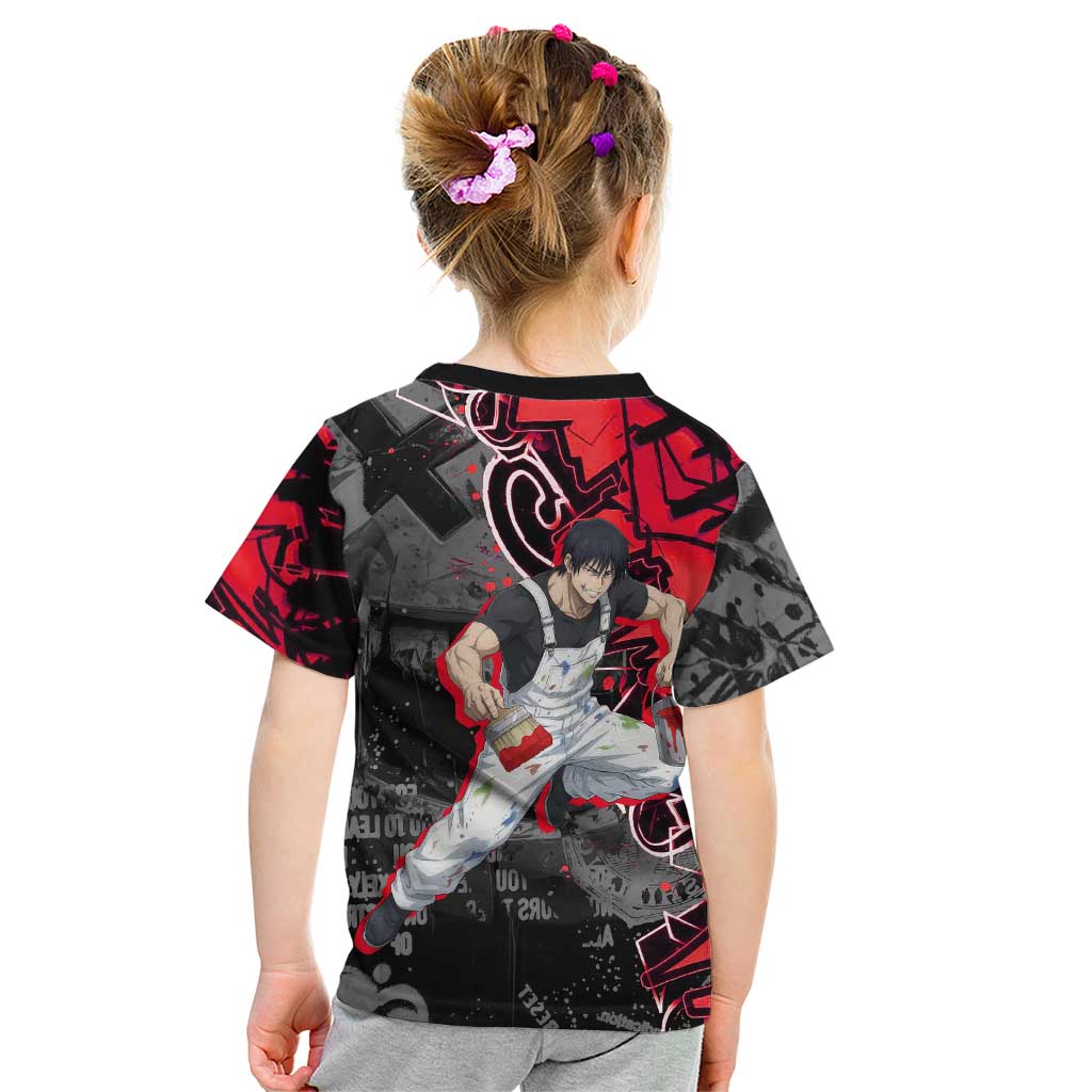 Toji Fushiguro Kid T Shirt Urban Graffiti Anime Style