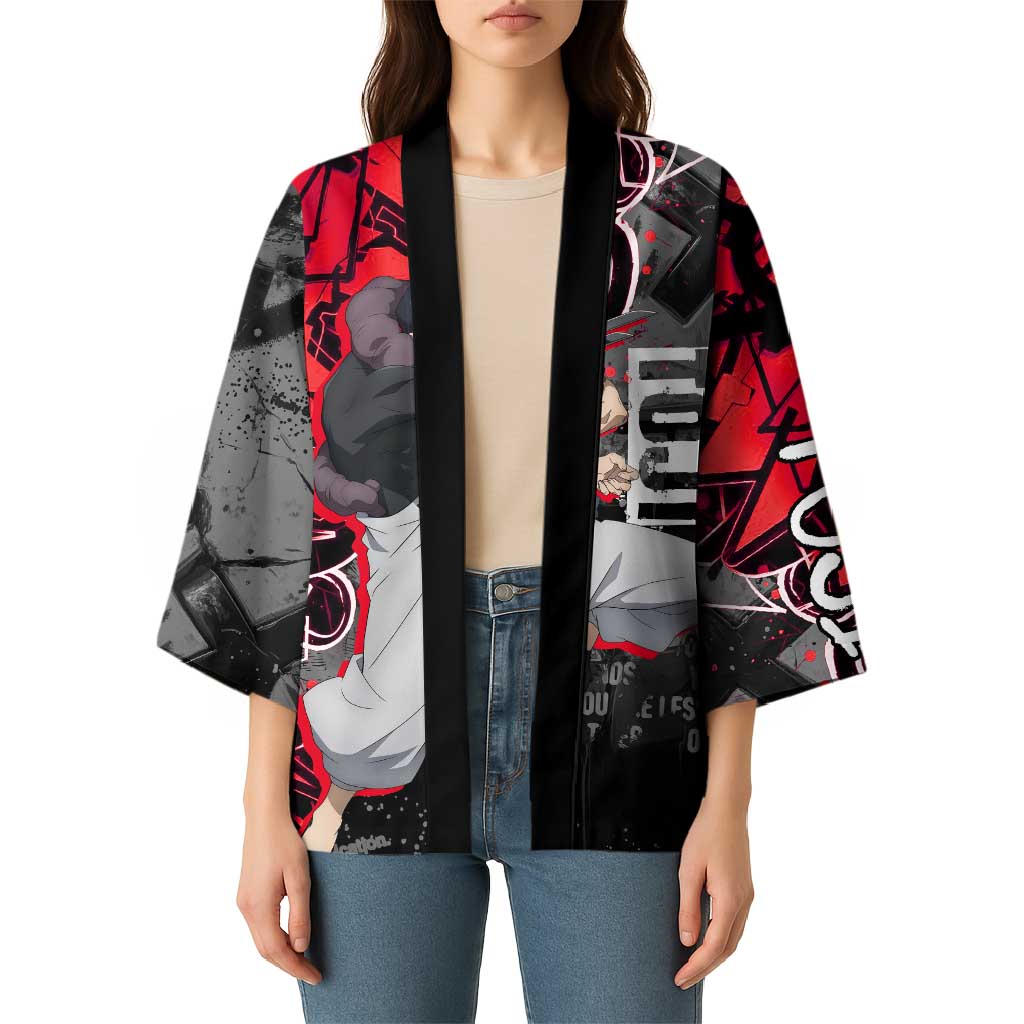 Toji Fushiguro Kimono Urban Graffiti Anime Style