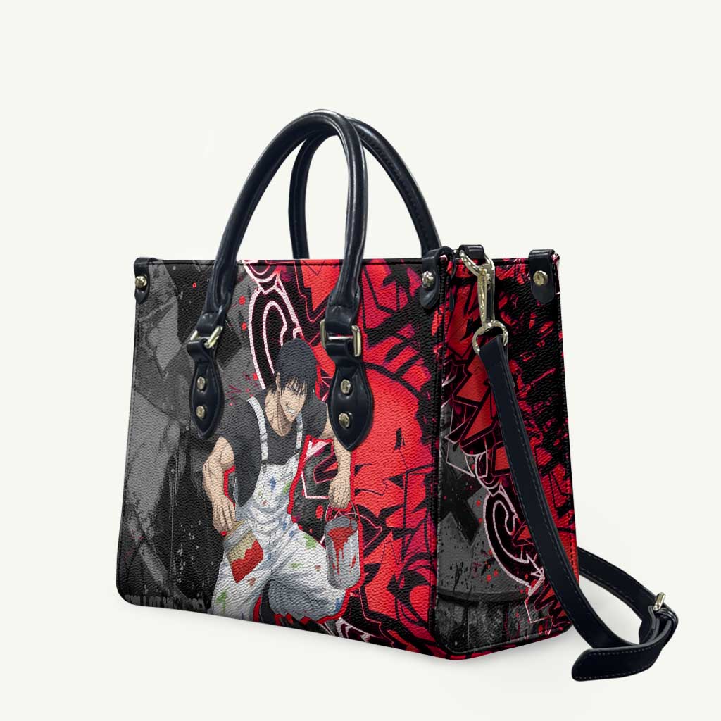 Toji Fushiguro Leather Bag Urban Graffiti Anime Style