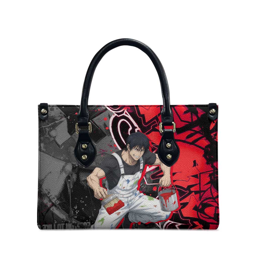 Toji Fushiguro Leather Bag Urban Graffiti Anime Style