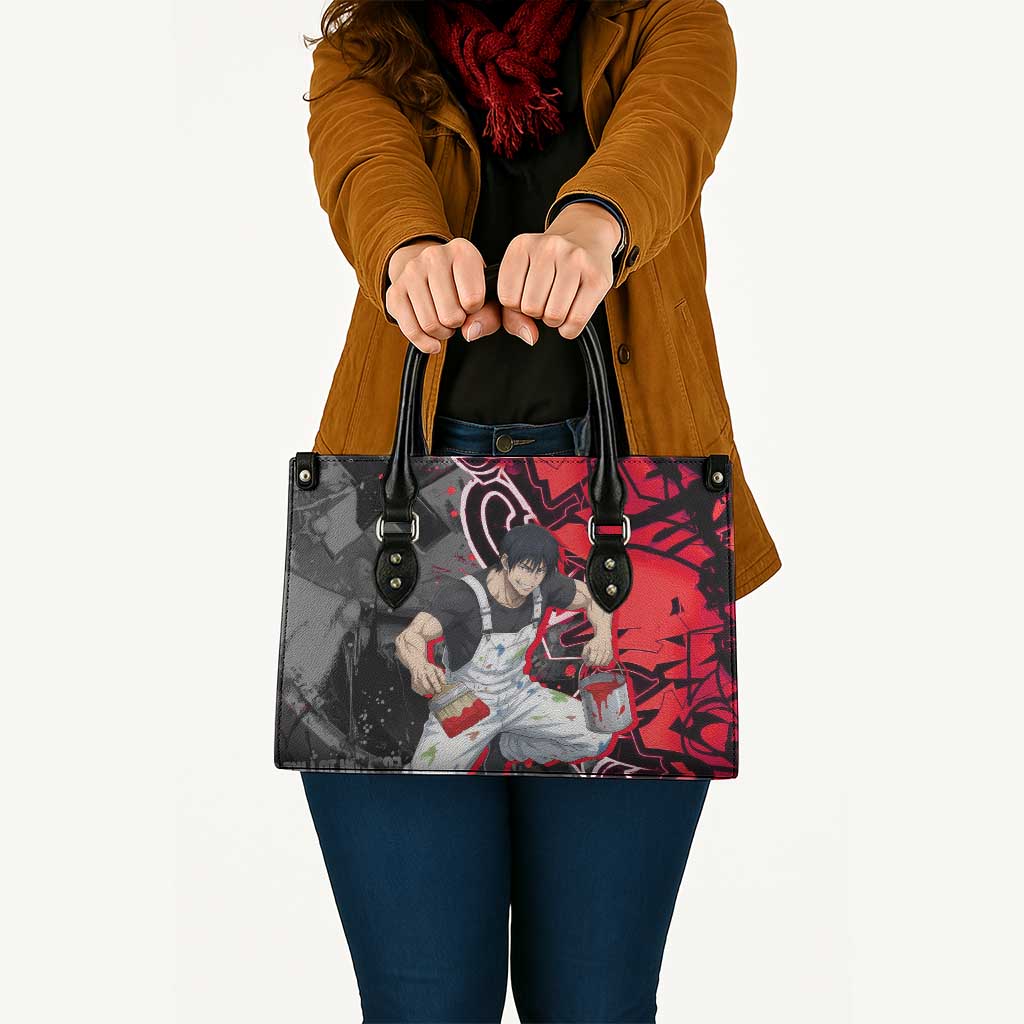 Toji Fushiguro Leather Bag Urban Graffiti Anime Style