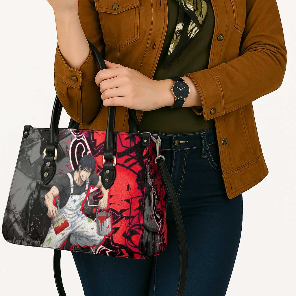 Toji Fushiguro Leather Bag Urban Graffiti Anime Style