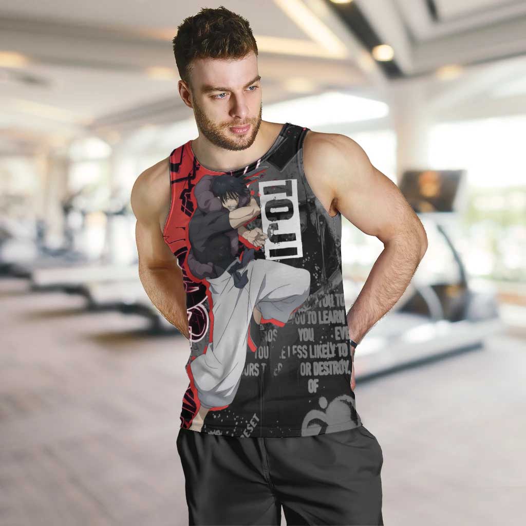Toji Fushiguro Men Tank Top Urban Graffiti Anime Style
