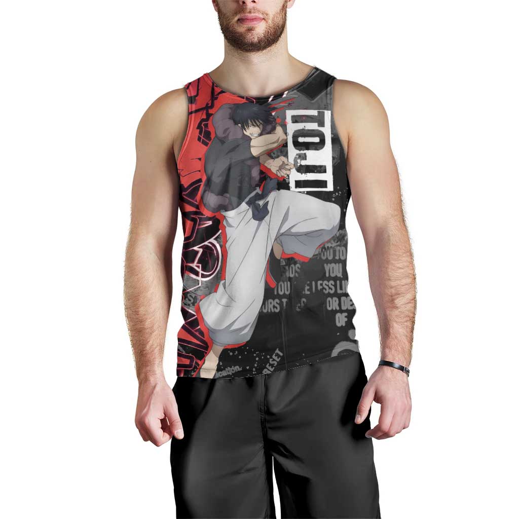 Toji Fushiguro Men Tank Top Urban Graffiti Anime Style
