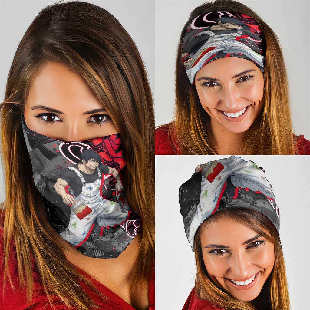 Toji Fushiguro Neck Gaiter Urban Graffiti Anime Style