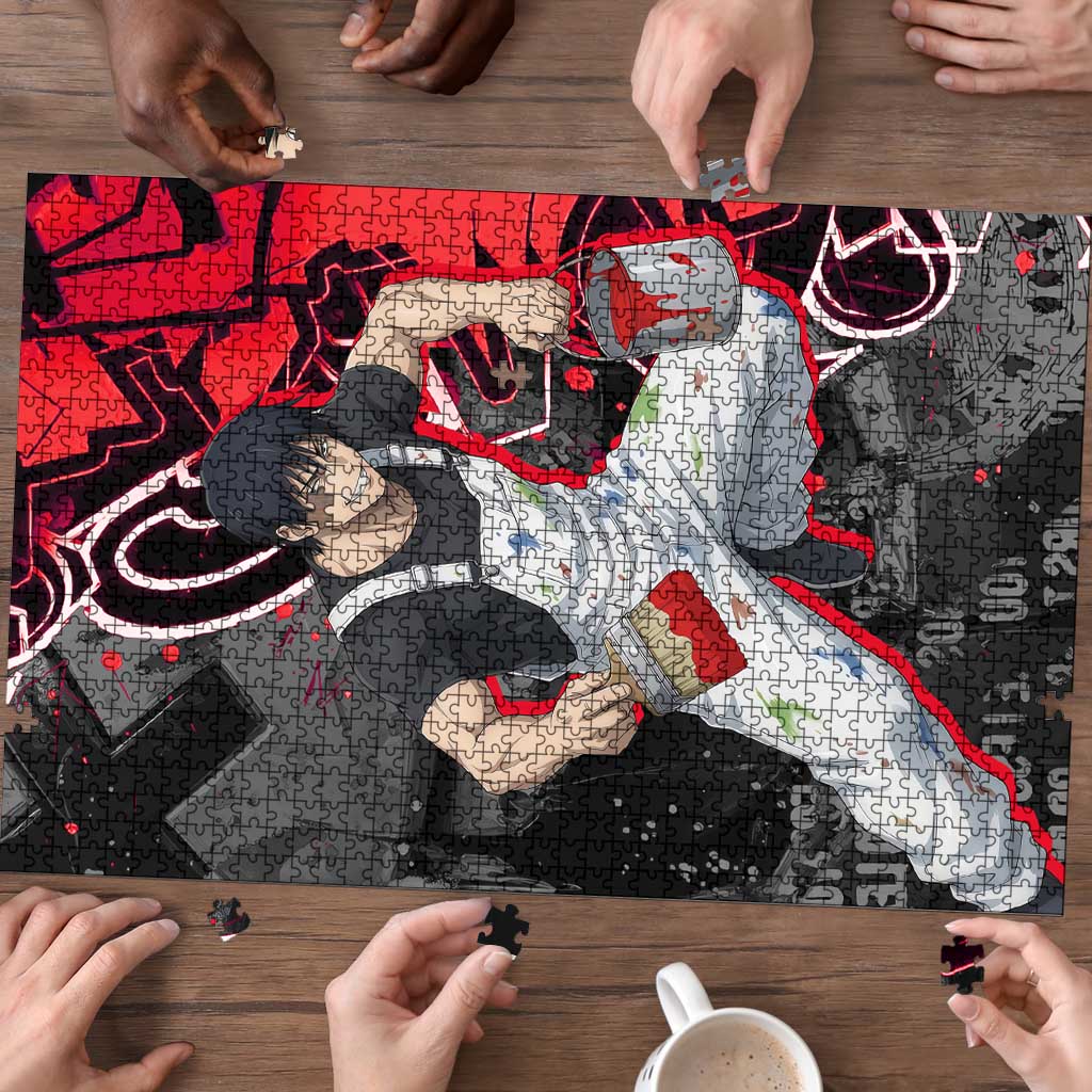 Toji Fushiguro Puzzle Urban Graffiti Anime Style