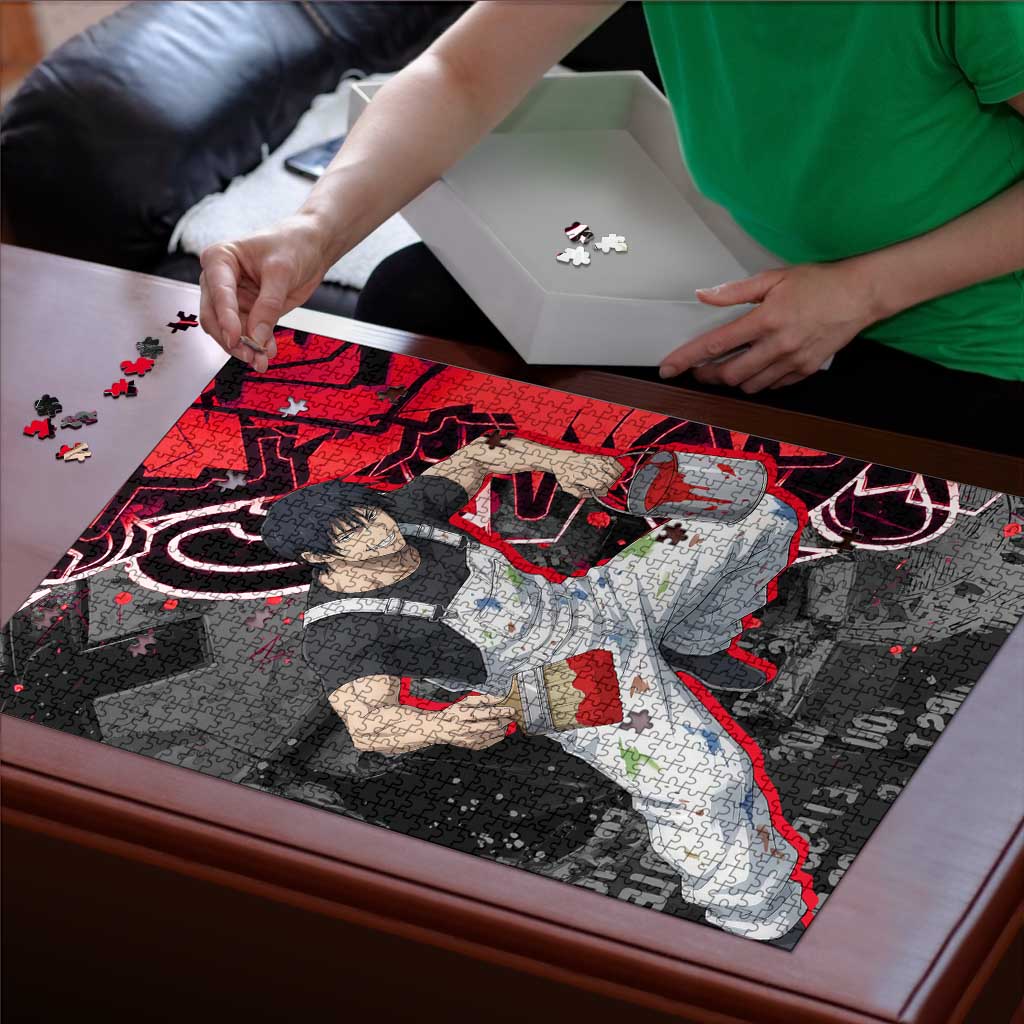 Toji Fushiguro Puzzle Urban Graffiti Anime Style