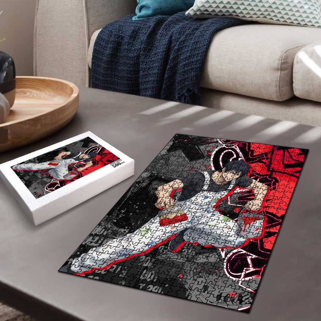 Toji Fushiguro Puzzle Urban Graffiti Anime Style