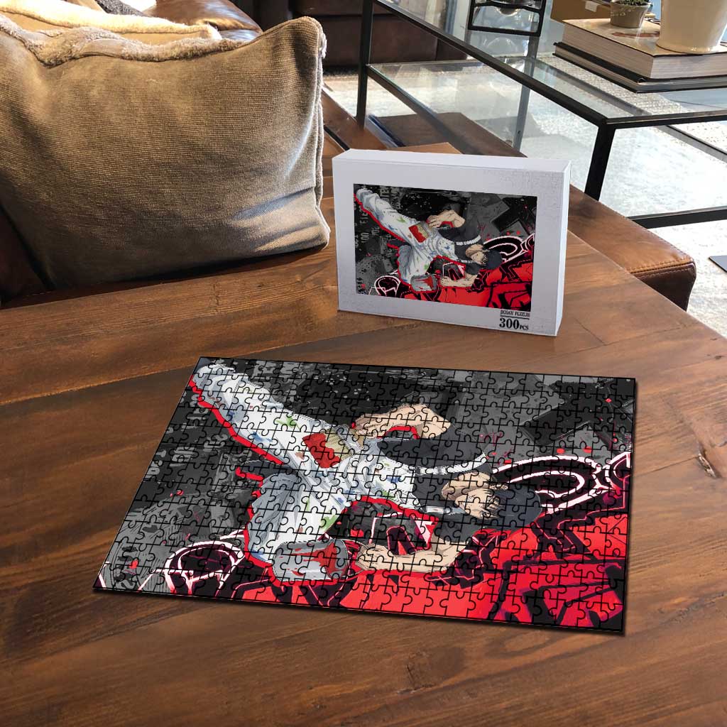 Toji Fushiguro Puzzle Urban Graffiti Anime Style