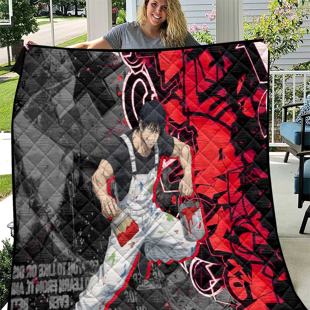 Toji Fushiguro Quilt Urban Graffiti Anime Style