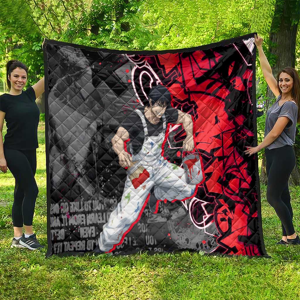 Toji Fushiguro Quilt Urban Graffiti Anime Style