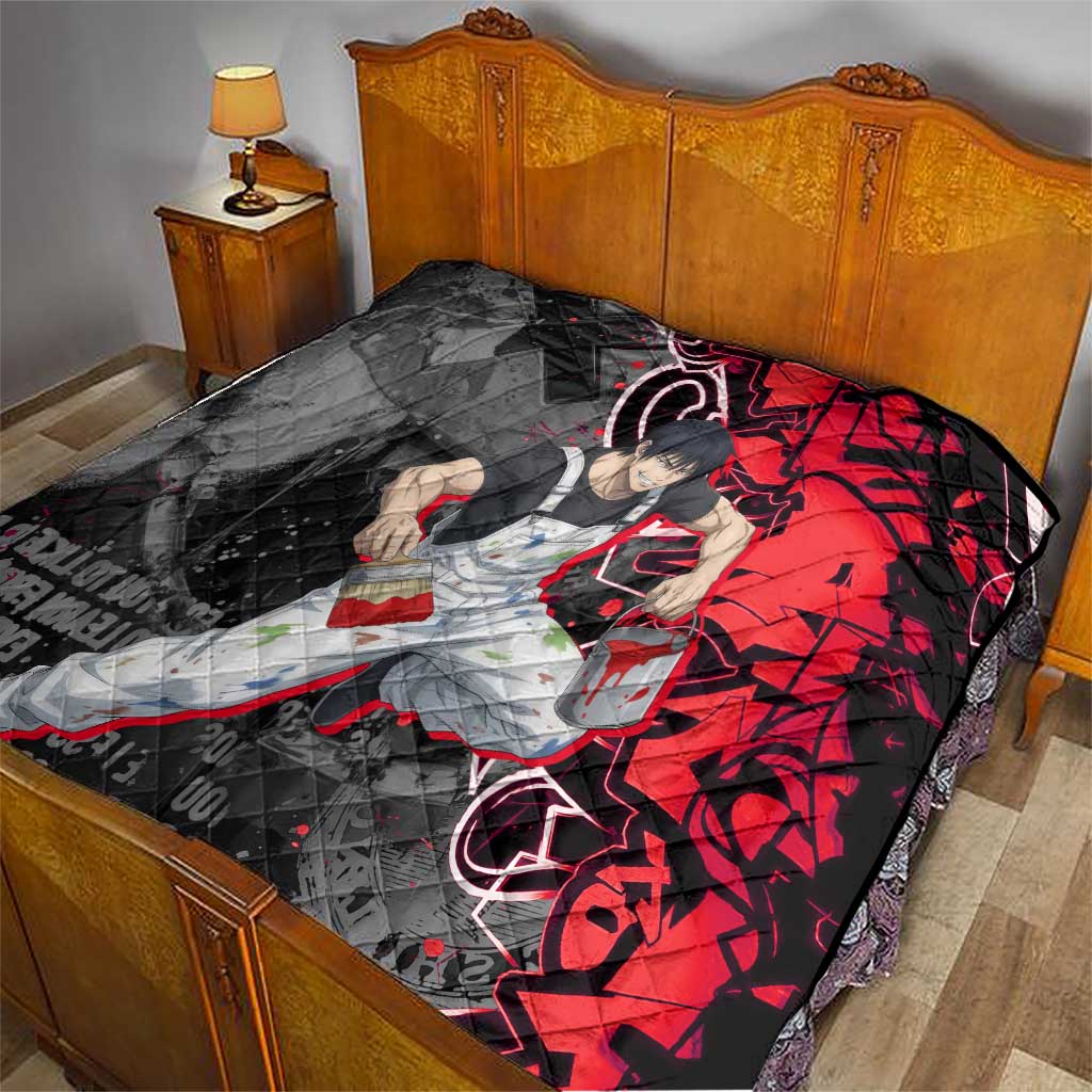 Toji Fushiguro Quilt Urban Graffiti Anime Style