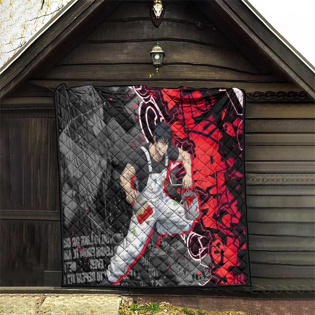 Toji Fushiguro Quilt Urban Graffiti Anime Style