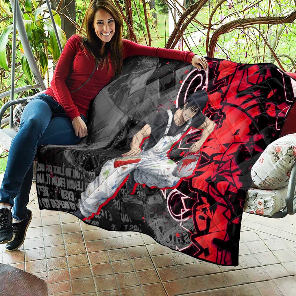 Toji Fushiguro Quilt Urban Graffiti Anime Style