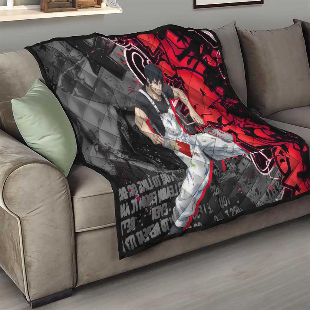 Toji Fushiguro Quilt Urban Graffiti Anime Style