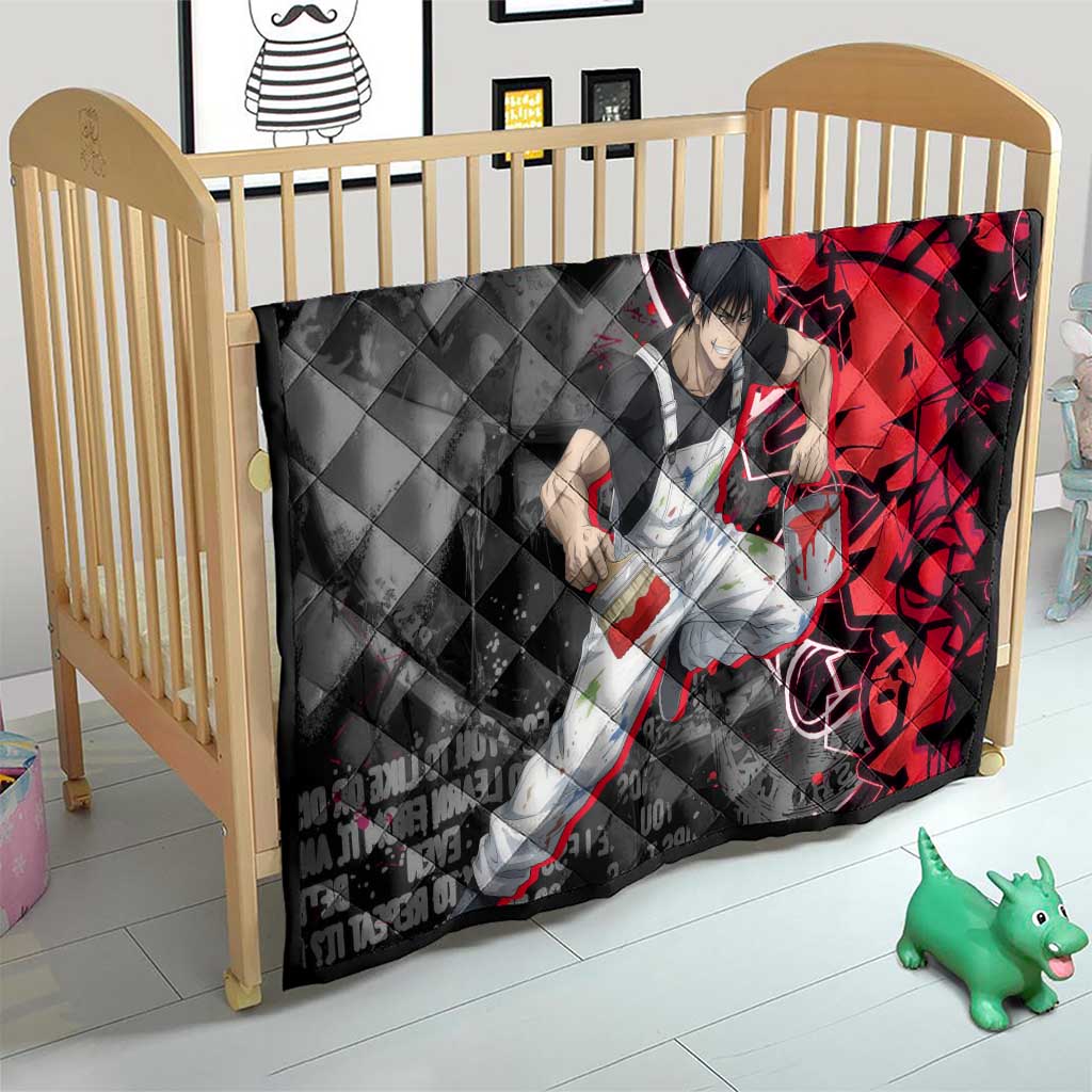 Toji Fushiguro Quilt Urban Graffiti Anime Style