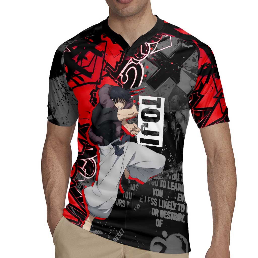 Toji Fushiguro Rugby Jersey Urban Graffiti Anime Style