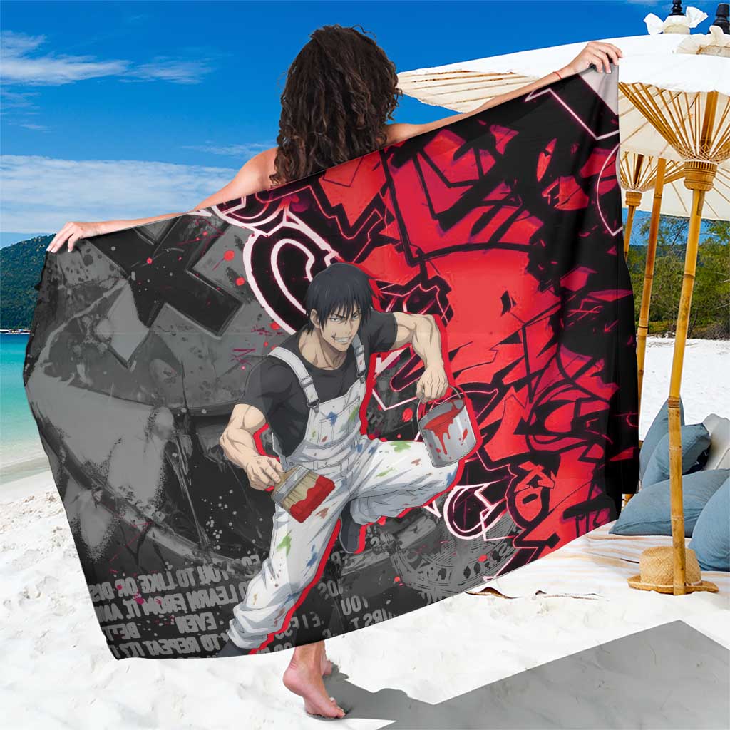 Toji Fushiguro Sarong Urban Graffiti Anime Style
