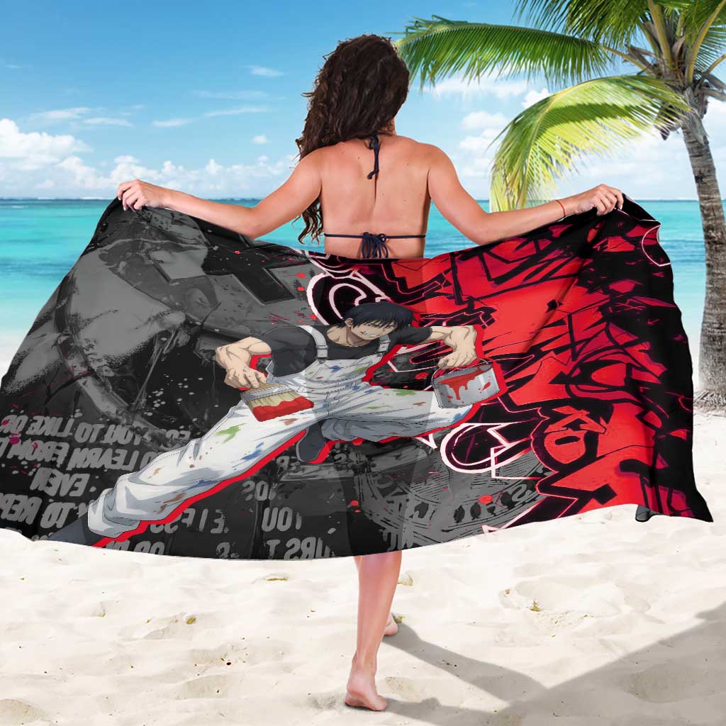 Toji Fushiguro Sarong Urban Graffiti Anime Style