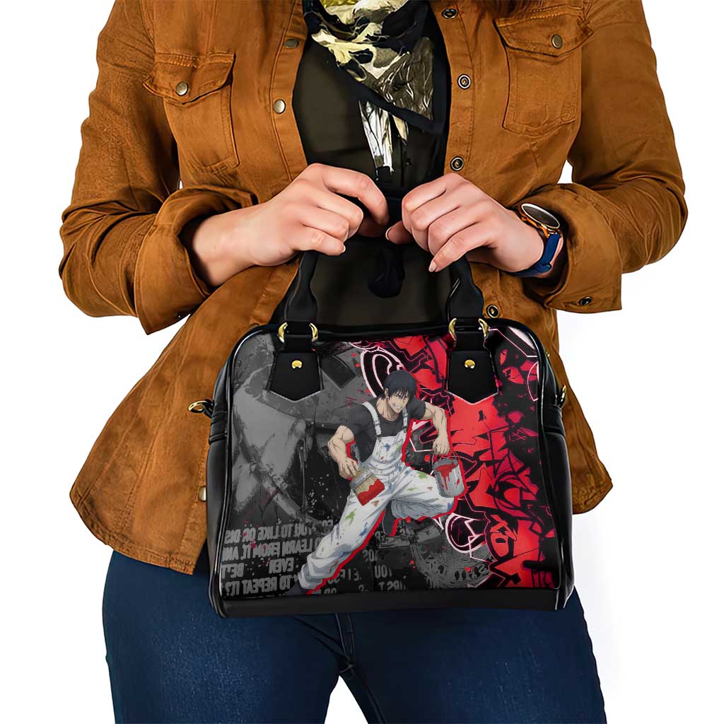 Toji Fushiguro Shoulder Handbag Urban Graffiti Anime Style