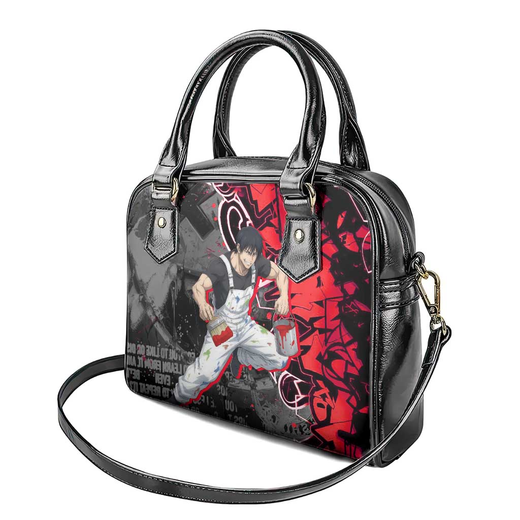 Toji Fushiguro Shoulder Handbag Urban Graffiti Anime Style