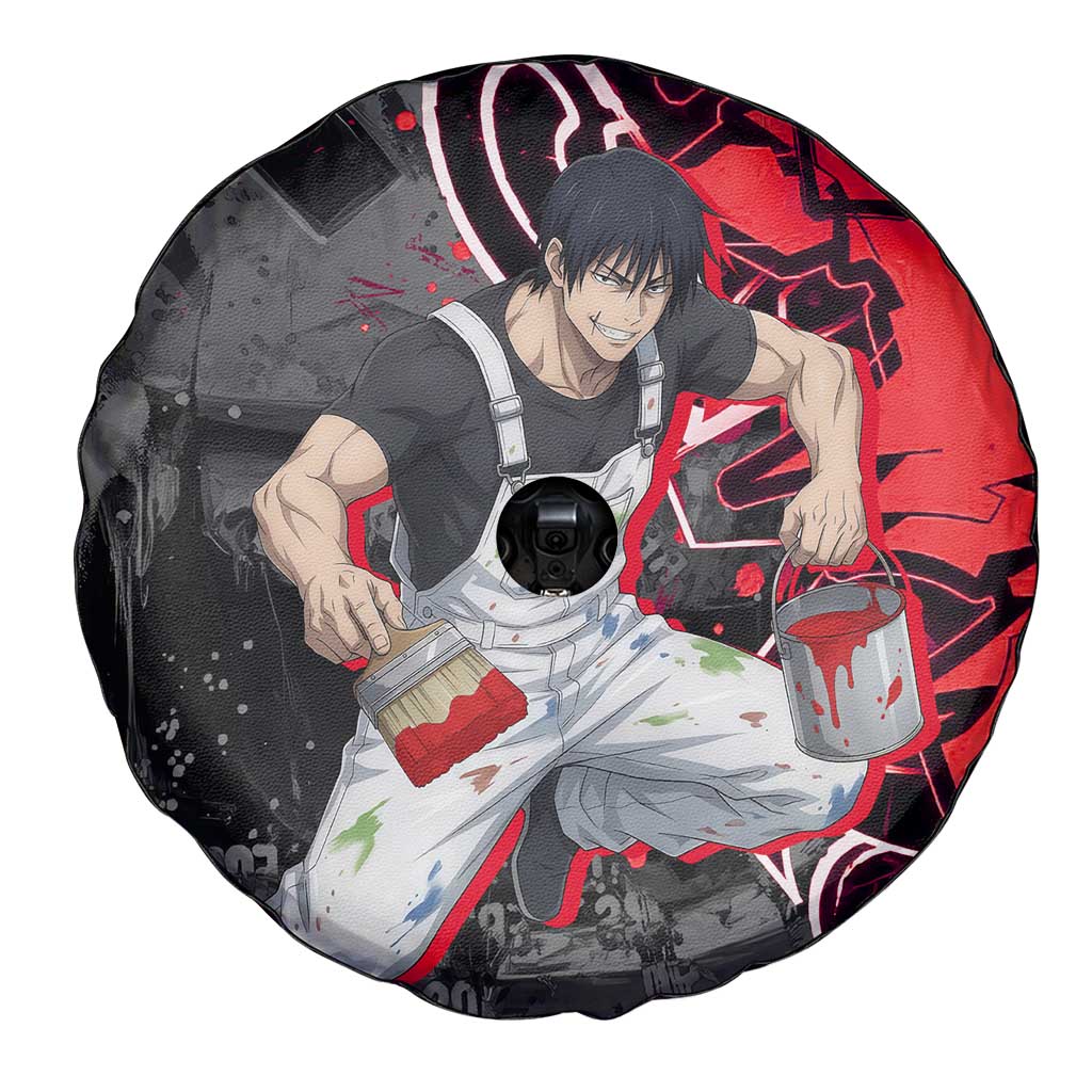 Toji Fushiguro Spare Tire Cover Urban Graffiti Anime Style