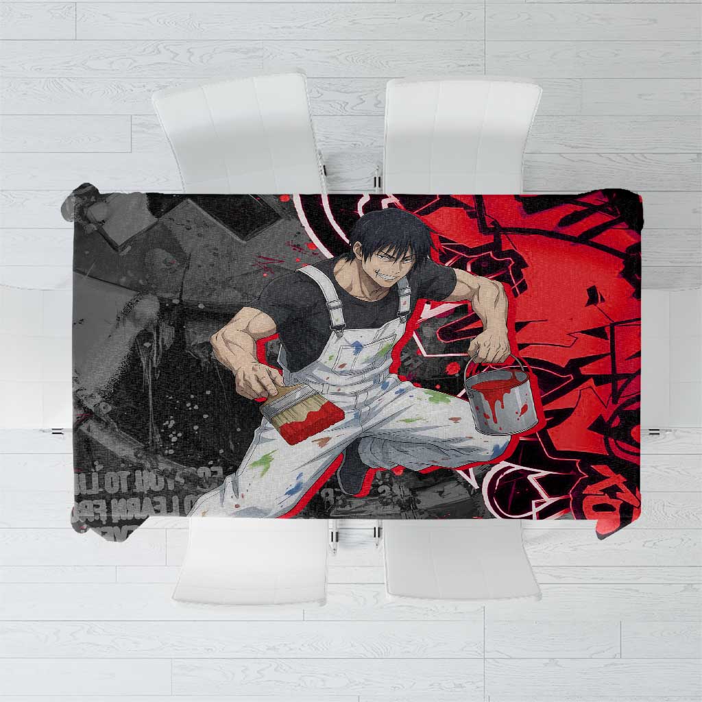 Toji Fushiguro Tablecloth Urban Graffiti Anime Style