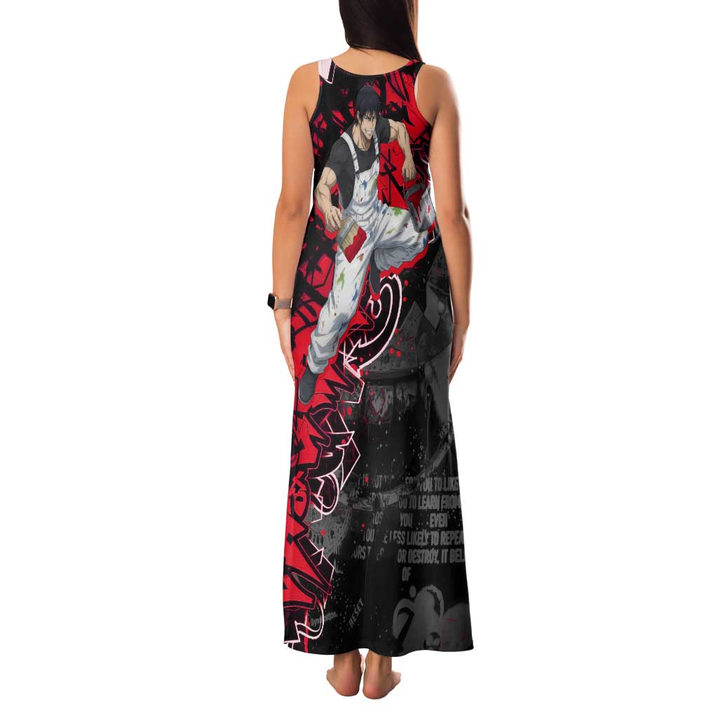 Toji Fushiguro Tank Maxi Dress Urban Graffiti Anime Style