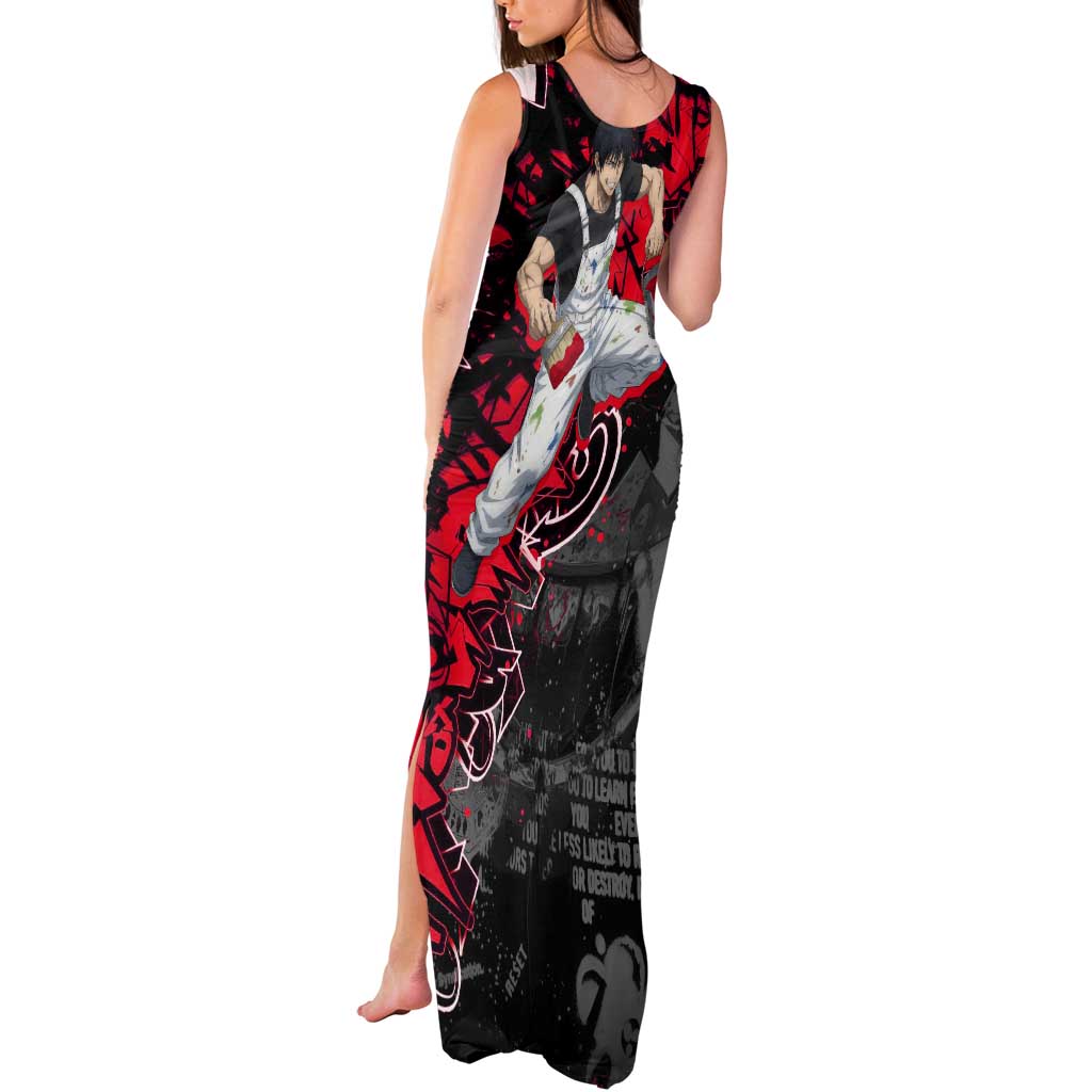 Toji Fushiguro Tank Maxi Dress Urban Graffiti Anime Style