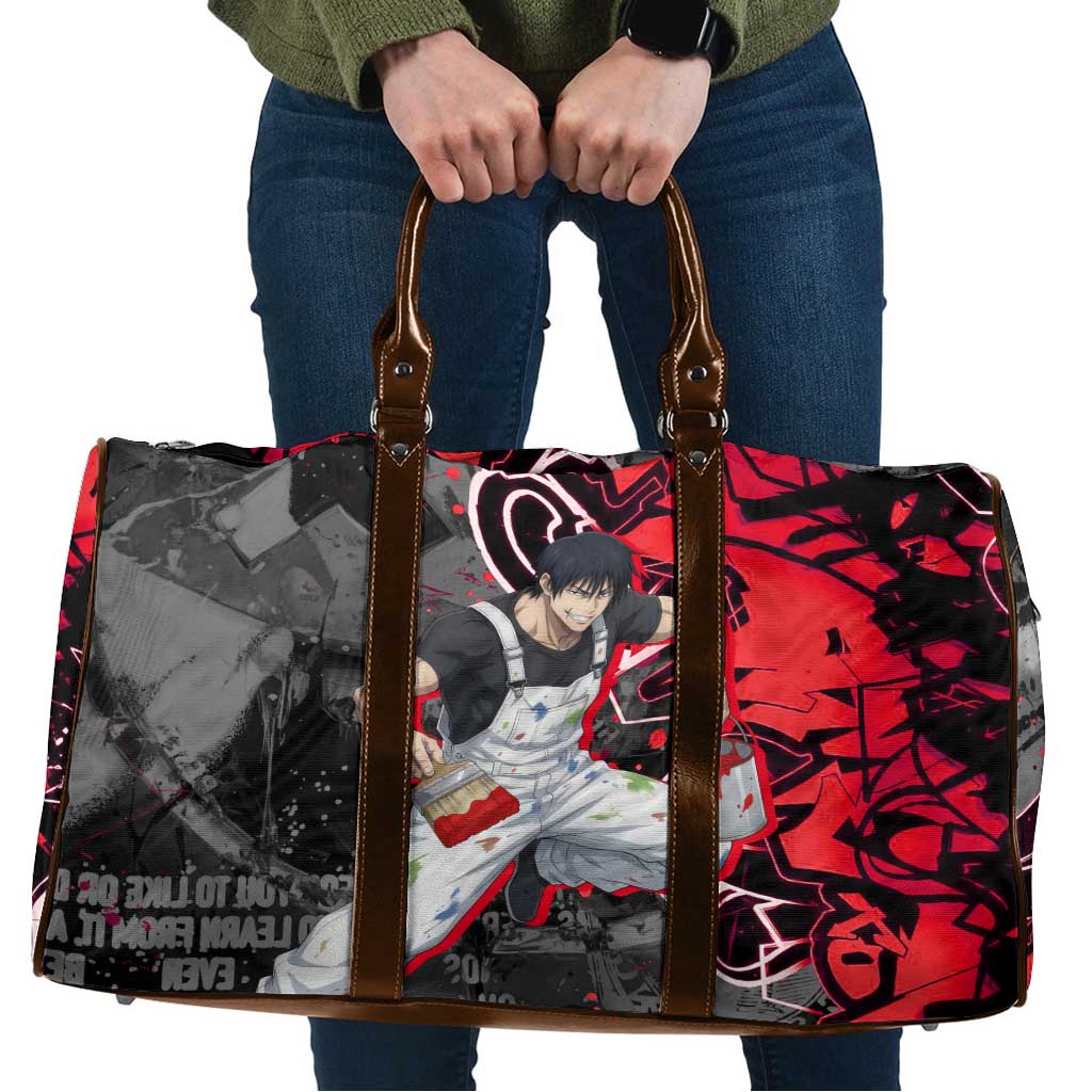 Toji Fushiguro Travel Bag Urban Graffiti Anime Style
