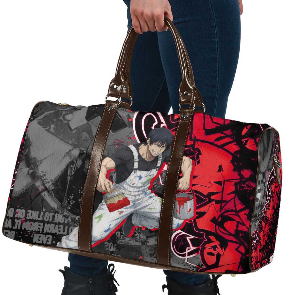 Toji Fushiguro Travel Bag Urban Graffiti Anime Style